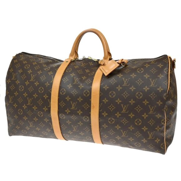LOUIS VUITTON Keepall Bandouliere 55 Hand Bag Monogram Brown - Picture 2 of 13
